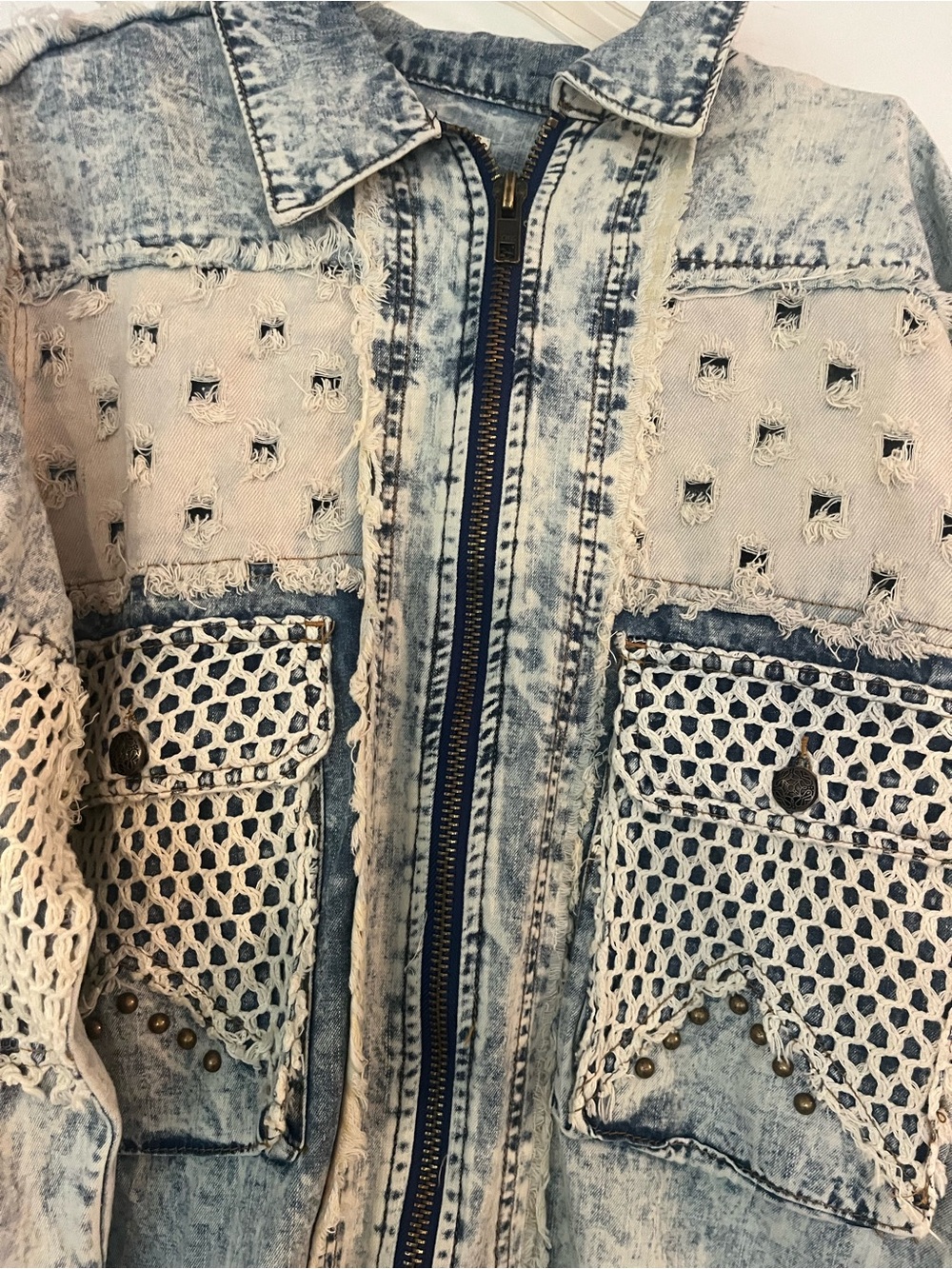 POL Cargo Pockets Denim Jacket
